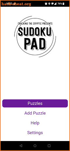 Sven's SudokuPad screenshot