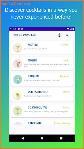 Sverg Cocktail Recipes screenshot