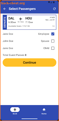 SWA Nonrev screenshot
