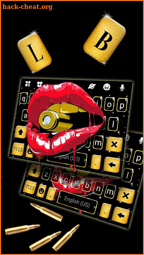 Swag Bullet Lips Keyboard Theme screenshot