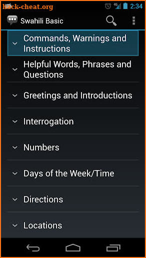 Swahili Basic Phrases screenshot