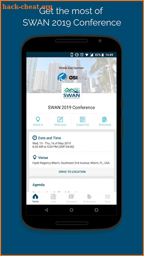SWAN 2019 Conference screenshot