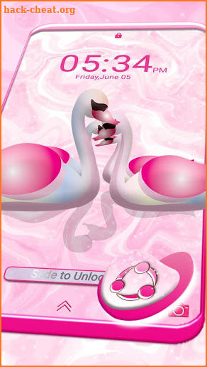 Swan Pink Love Launcher Theme screenshot