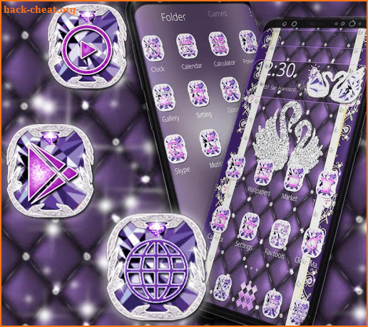 Swan Purple Theme screenshot