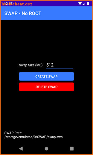 SWAP - No ROOT screenshot