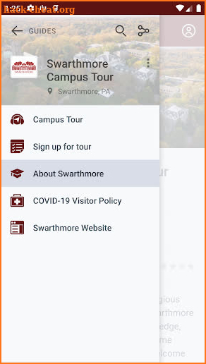 Swarthmore College screenshot