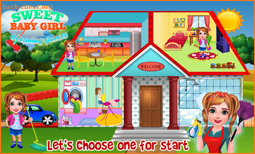 Sweat baby Girl House Cleaning: Cleanup Games screenshot