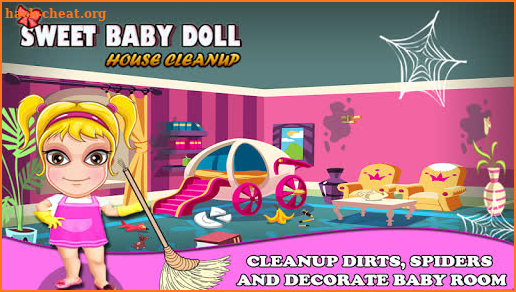 Sweet Baby Doll House Cleanup - Home Cleaning screenshot