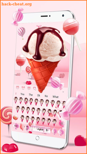 Sweet Candy Ice Cream Keyboard screenshot