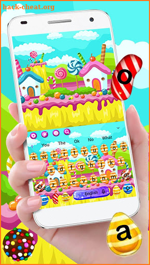 Sweet Candy Keyboard Theme screenshot