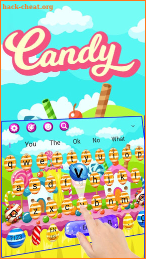 Sweet Candy Keyboard Theme screenshot