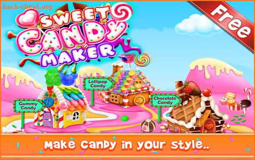 Sweet Candy Maker - Lollipop & Gummy Candy Game screenshot