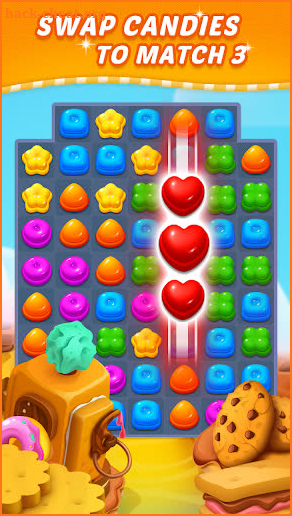 Sweet Candy Puzzle: Crush & Pop Free Match 3 Game screenshot