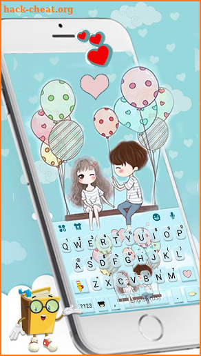 Sweet Couple Love 2 Keyboard Theme screenshot