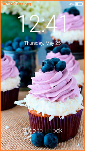 Sweet Cupcake Yummy Bake Dessert Screen Lock screenshot