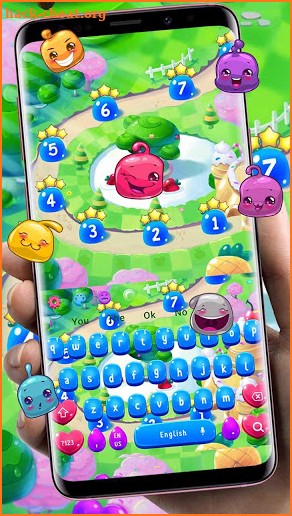 Sweet Cute Candy Keyboard Theme screenshot