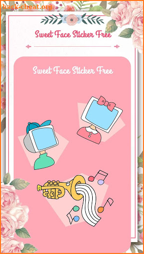 Sweet Face Sticker Free screenshot