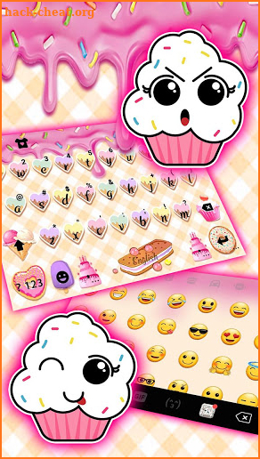 Sweet Frosting Cake Keyboard Theme screenshot
