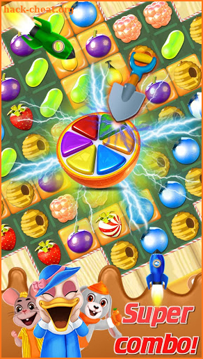 Sweet Fruit Candy - Juice Fruit Land - Jam Match 3 screenshot