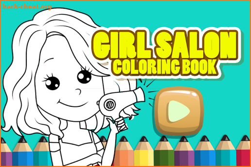 Sweet Girl Salon Coloring - Kids Education screenshot