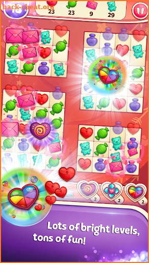 Sweet Hearts - Cute Candy Match 3 Puzzle screenshot