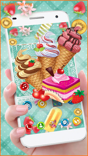 Sweet Ice Cream Theme screenshot
