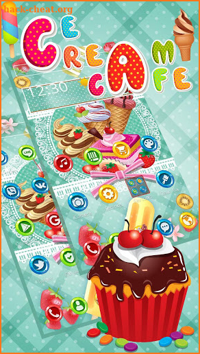 Sweet Ice Cream Theme screenshot