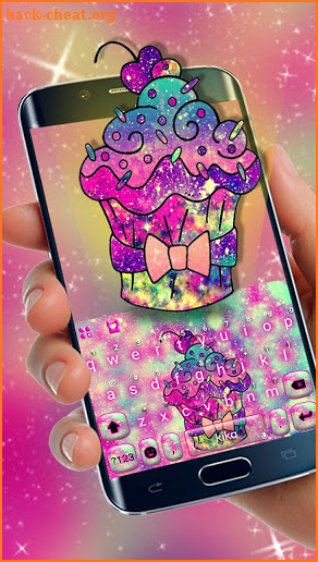 Sweet Icecream Galaxy Keyboard Theme screenshot