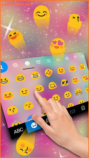 Sweet Icecream Galaxy Keyboard Theme screenshot