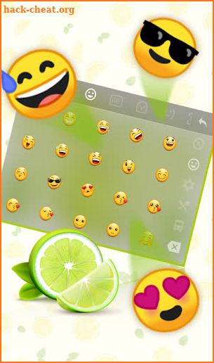 Sweet Juicy Lemon Keyboard Theme screenshot