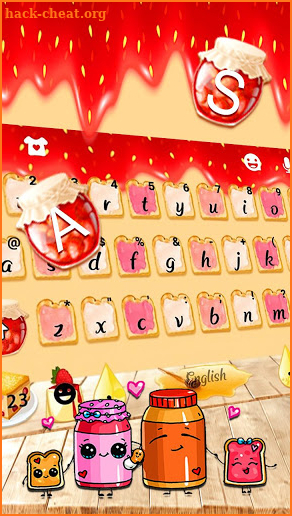 Sweet Lovely Keyboard Theme screenshot