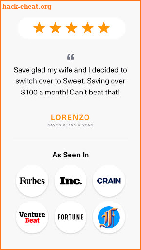 Sweet: Lower Phone Bills screenshot