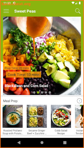 Sweet Peas & Saffron Meal Prep screenshot