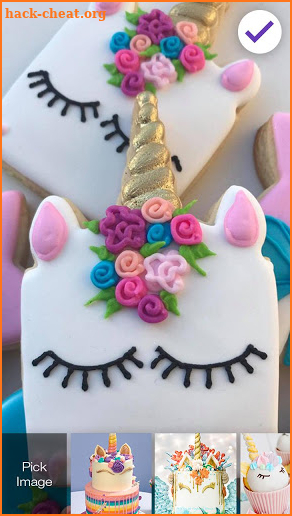 Sweet Unicorn Cake Screen Lock screenshot
