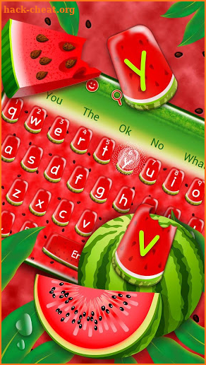 Sweet Watermelon Keyboard theme screenshot