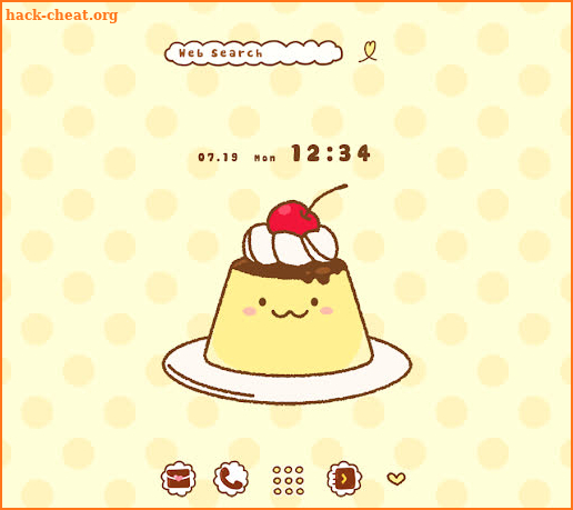 Sweets Wallpaper Cute Pudding Theme screenshot