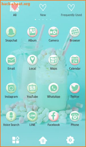 Sweets Wallpaper Mint Milkshake Theme screenshot