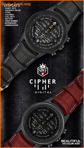 SWF Cipher Digital Watch Face screenshot