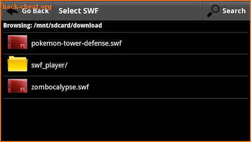 SWF Player screenshot