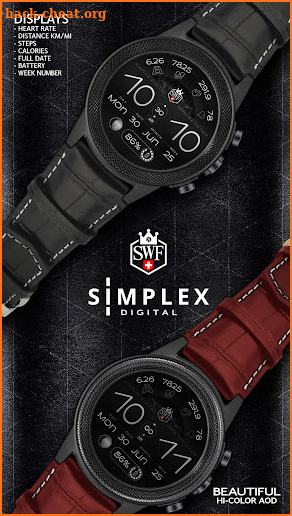 SWF Simplex Digital Watch Face screenshot
