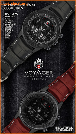 SWF Voyager Digital Watch Face screenshot
