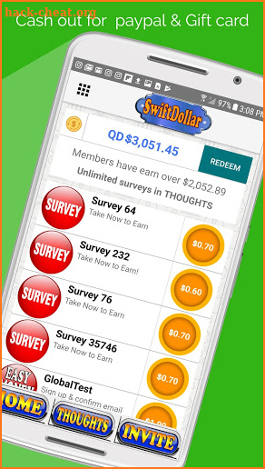 Swift Survey Dollar : Surveys that Pay screenshot