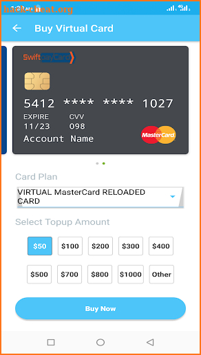 Swiftpaycard screenshot