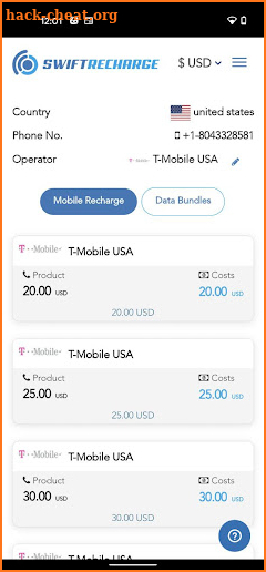 SwiftRecharge: Mobile Top Up - Instant Refill screenshot