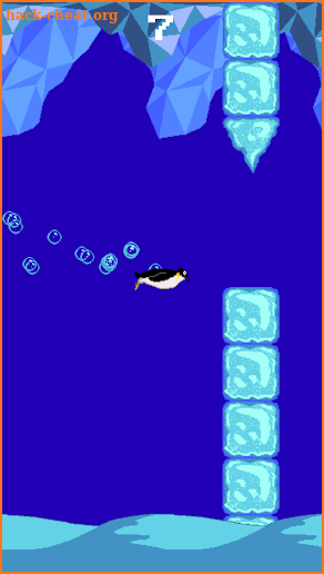 Swim Penguin Retro Underwater Adventure screenshot