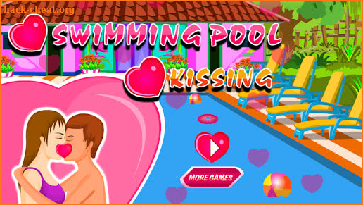 Swimming pool kissing - Lovers kissing game screenshot