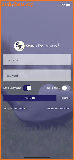 Swing Essentials Golf App screenshot