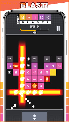 Swipe Brick Blast2 screenshot