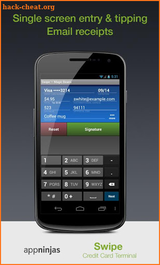 Swipe Credit Card Terminal screenshot
