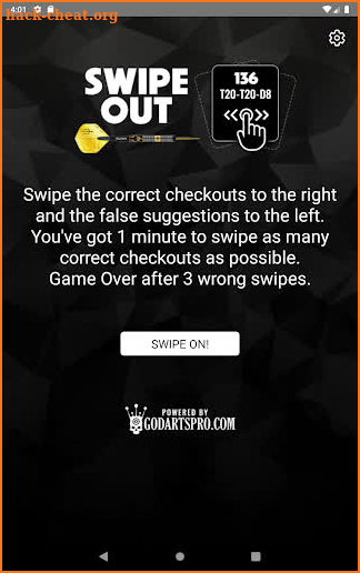 Swipe Out Darts Maths screenshot